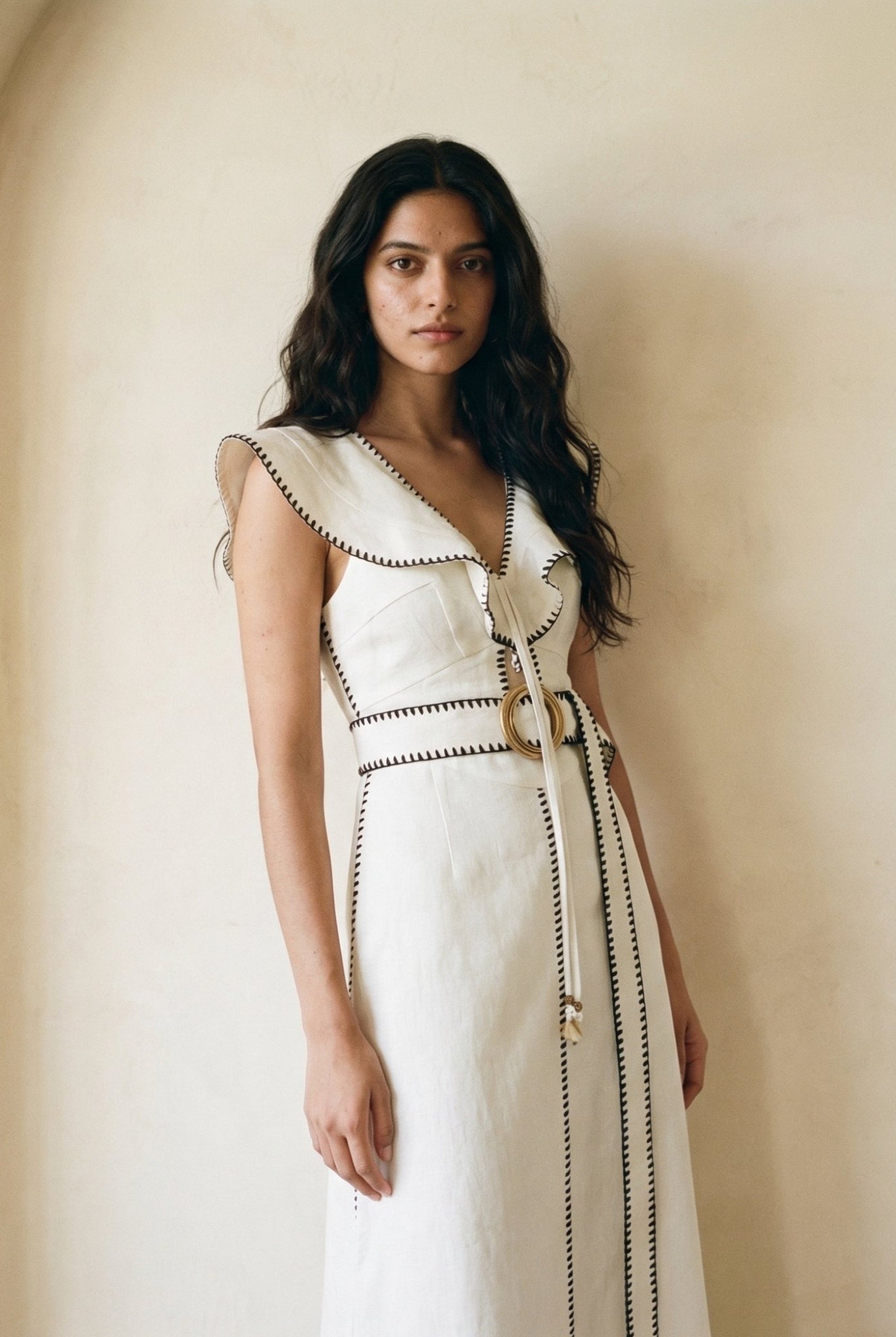 VIC Dress — Organic Maxi Trench Dress | The Shiro Club – theshiroclub
